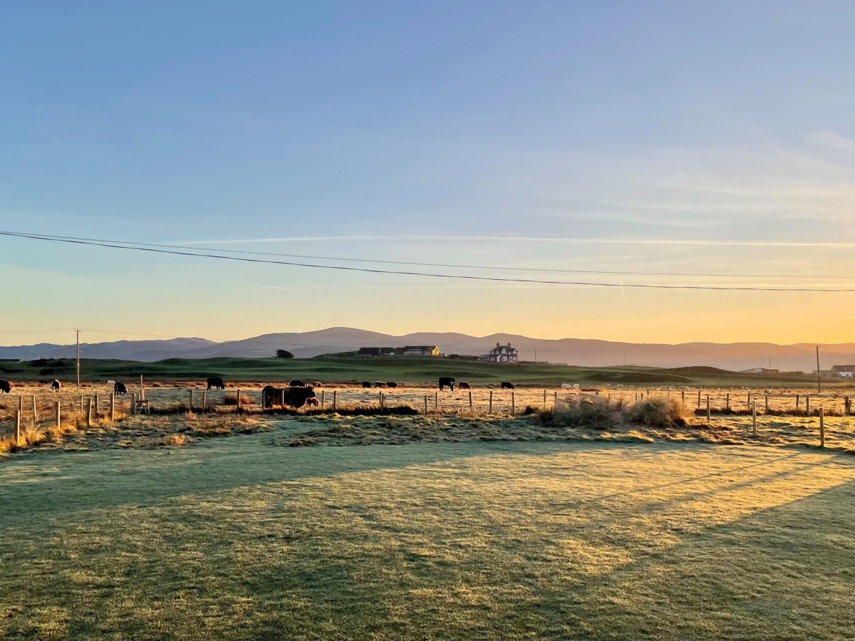 Twyn Isaf views of Cambrian Mountains sunrise West Wales holiday accommodation
